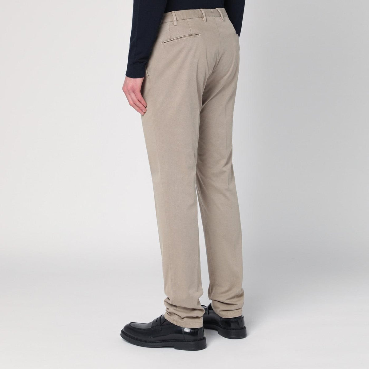 Santaniello Beige Trousers In Cotton Men Santaniello