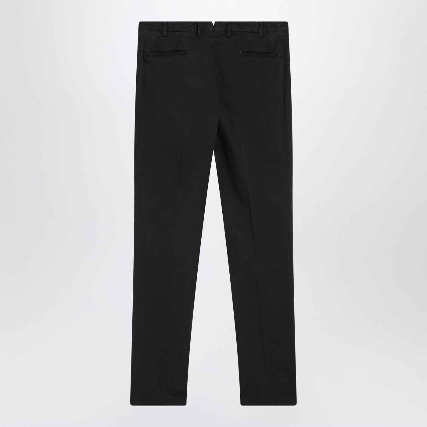 Santaniello Black Trousers In Cotton Men Santaniello