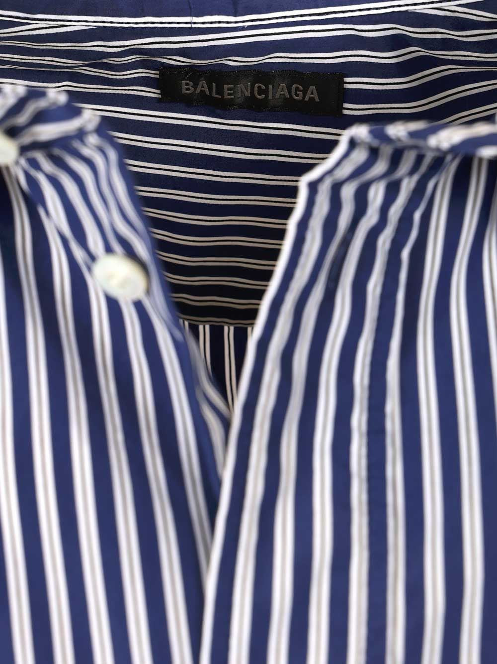 Balenciaga Men Oversized Striped Shirt BALENCIAGA