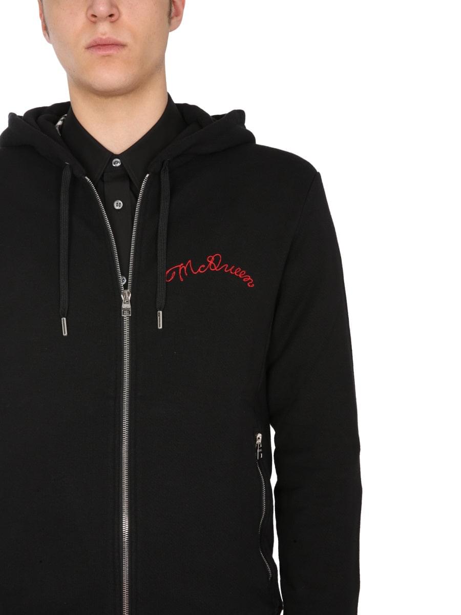 Alexander Mcqueen Men Hooded Sweatshirt With Zip ALEXANDER MCQUEEN