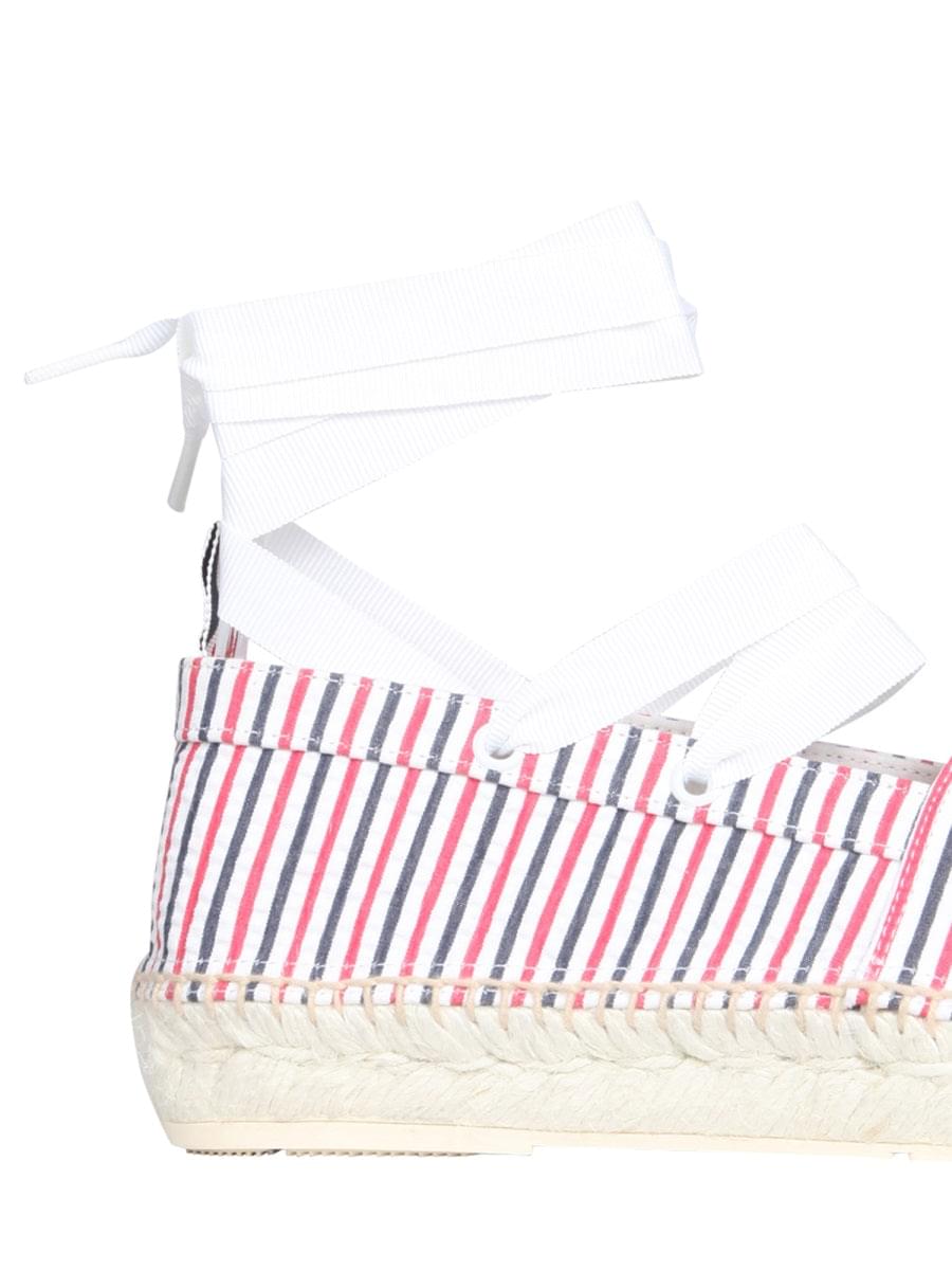 Thom Browne Women Seersucker Cotton Espadrilles THOM BROWNE