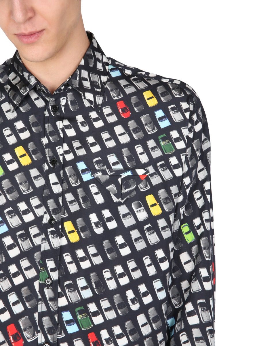 Bottega Veneta Men Shirt With Allover Print BOTTEGA VENETA