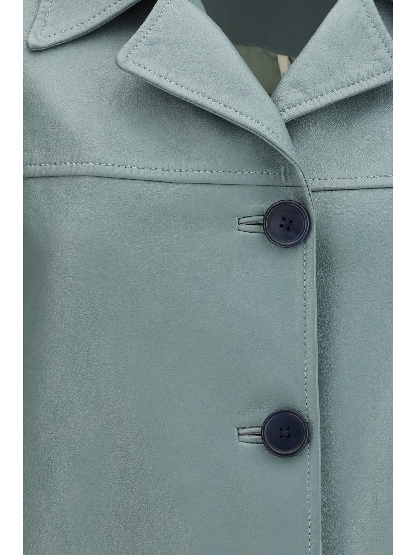 Chloé Women Long Lambskin Leather Jacket CHLOE