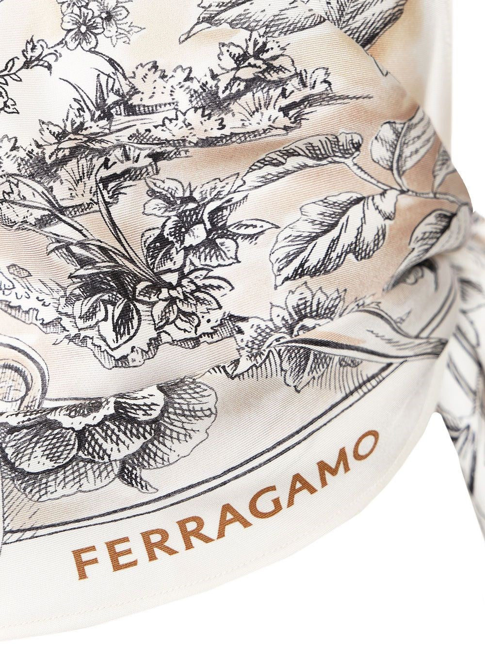 Ferragamo Women Top Foulard With Ethnic Print FERRAGAMO
