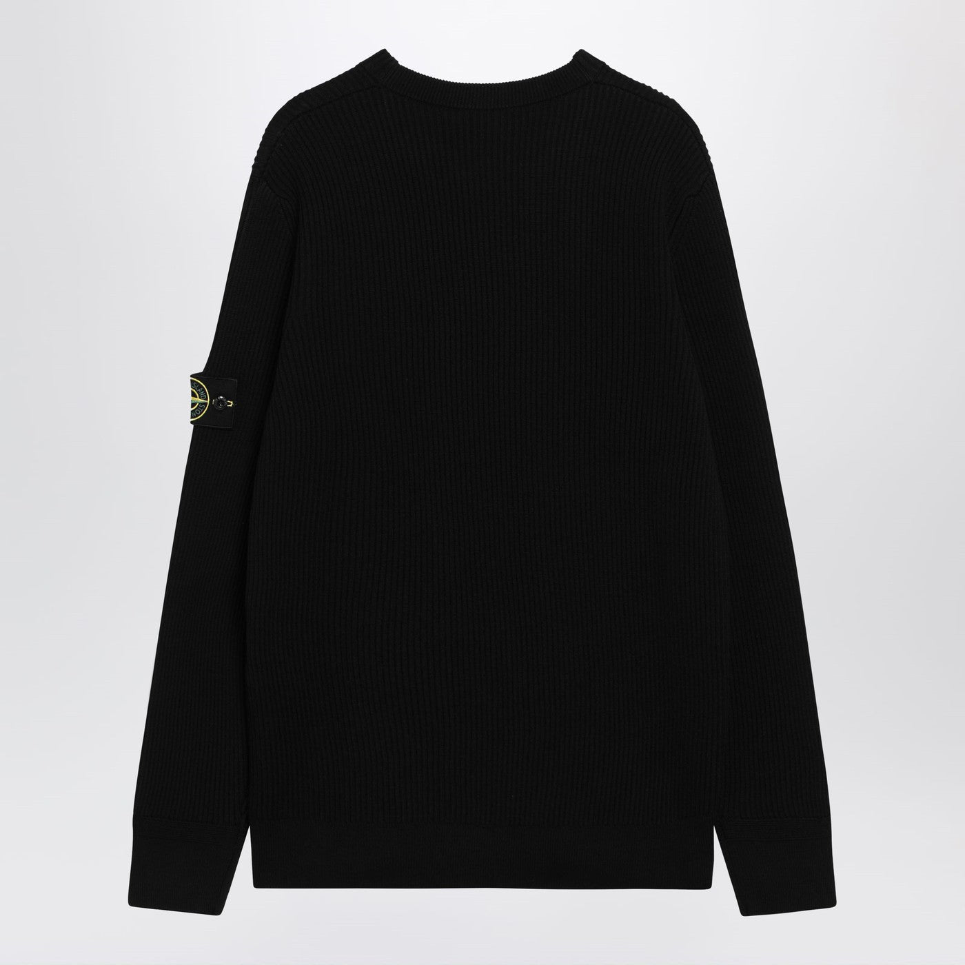 Stone Island Black Wool Sweater Men STONE ISLAND