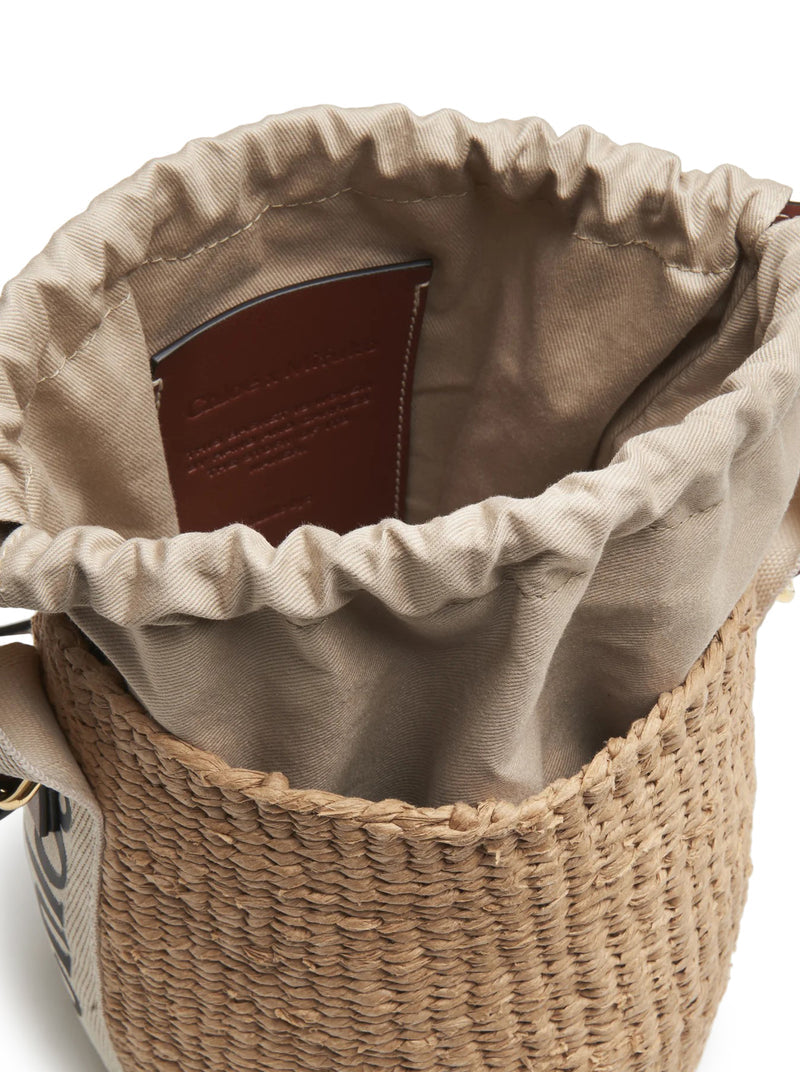 Chloe` Women Woody Small Basket Bag In Natural Fibers CHLOE