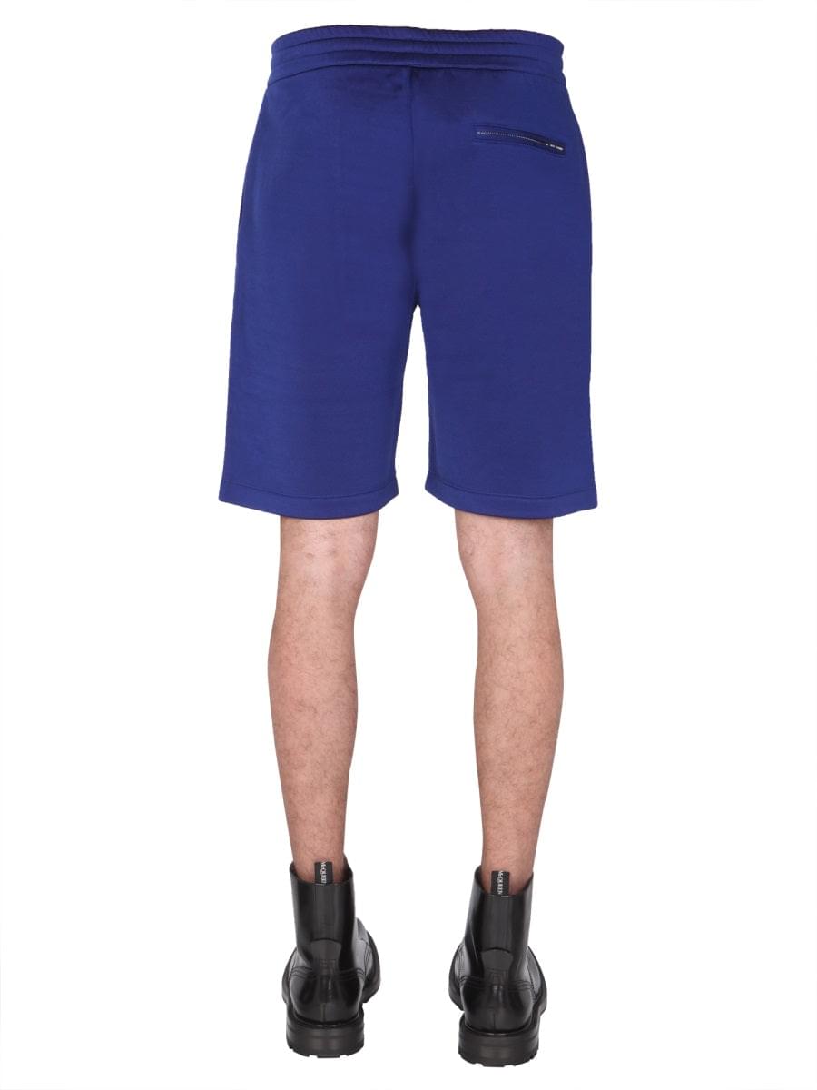 Alexander Mcqueen Men Shorts With Embroidered Logo ALEXANDER MCQUEEN