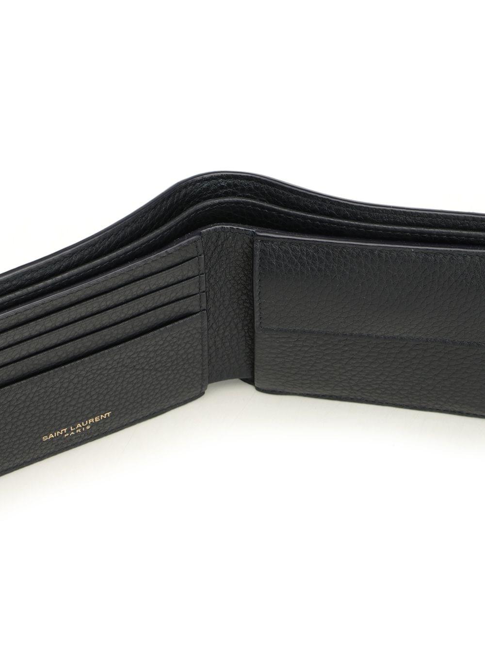 Saint Laurent Men Leather Bifold Wallet SAINT LAURENT