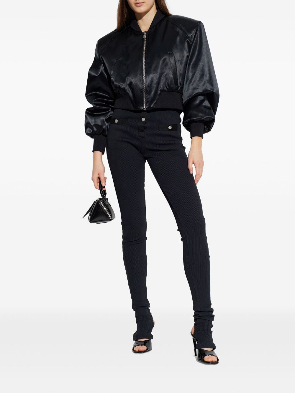 The Attico Women Satin Bomber Jacket THE ATTICO