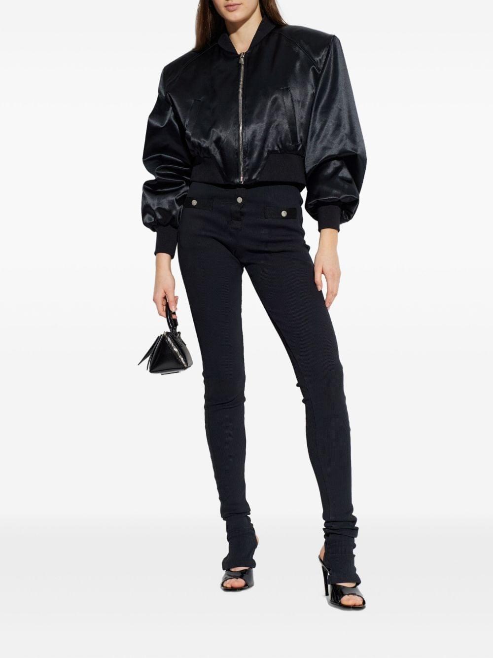 The Attico Women Satin Bomber Jacket THE ATTICO