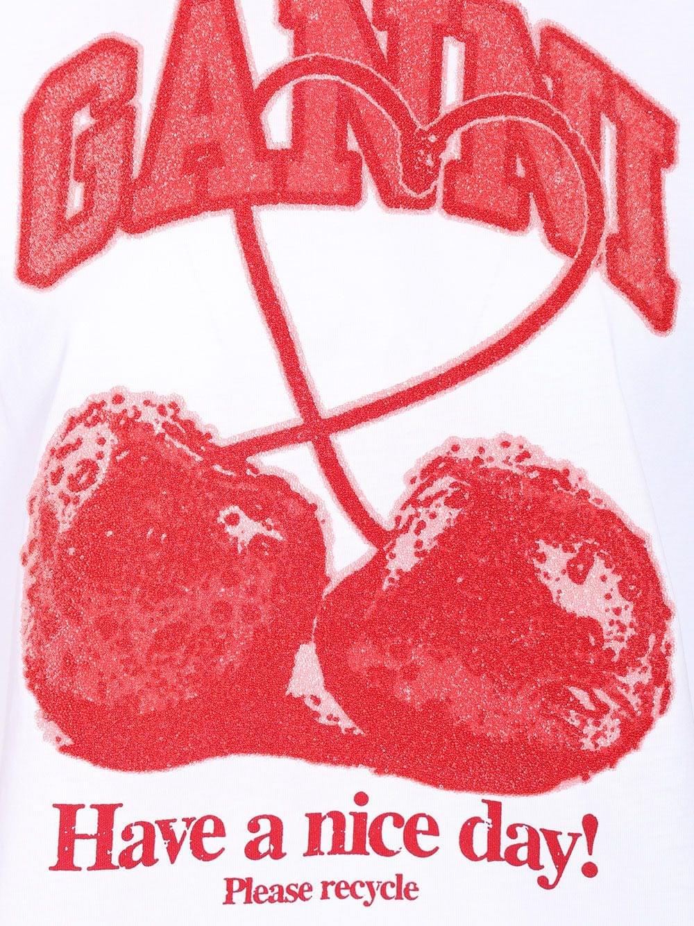 Ganni Women Printed T-Shirt GANNI