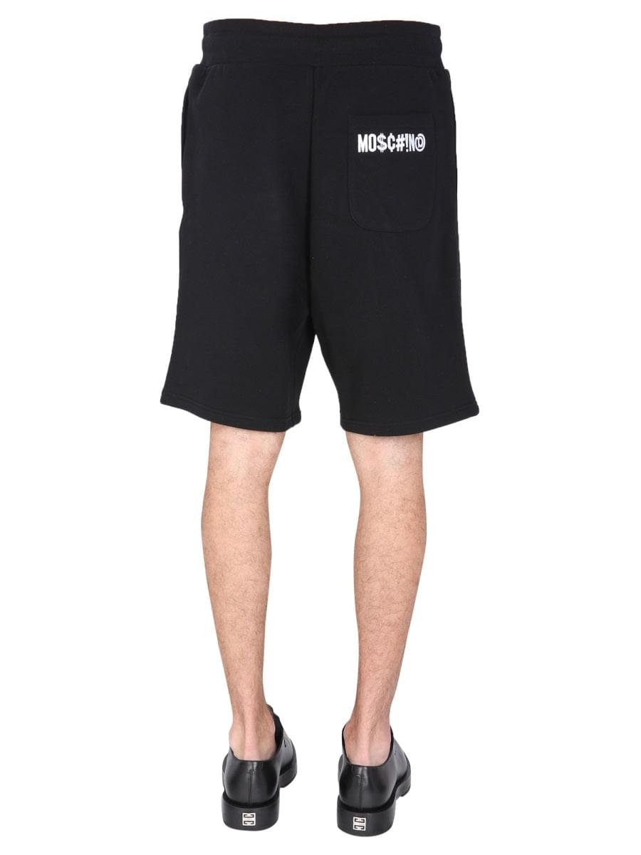 Moschino Men Bermuda With Logo Embroidered MOSCHINO