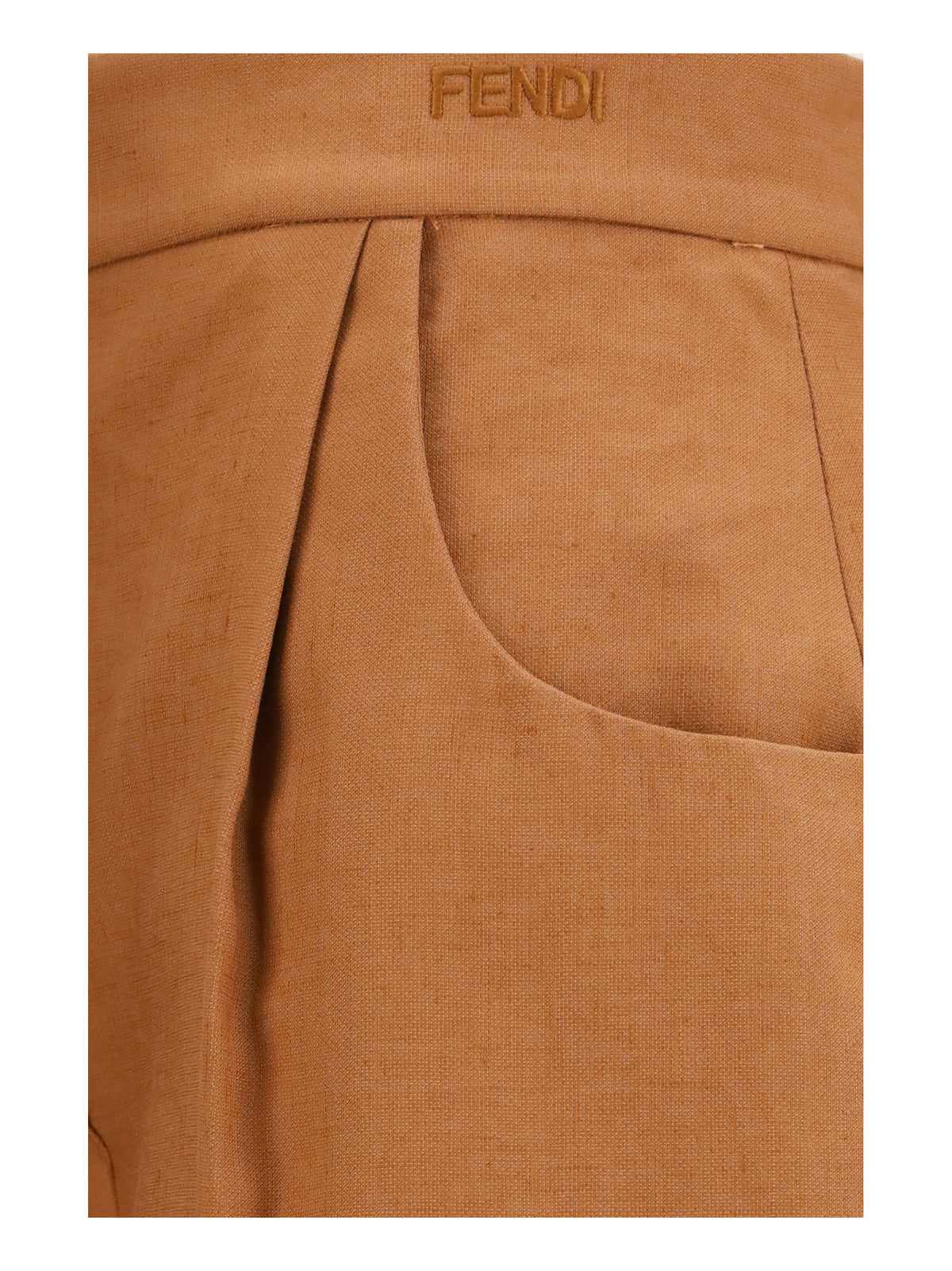 Fendi Women Cotton And Linen Balloon Pants FENDI