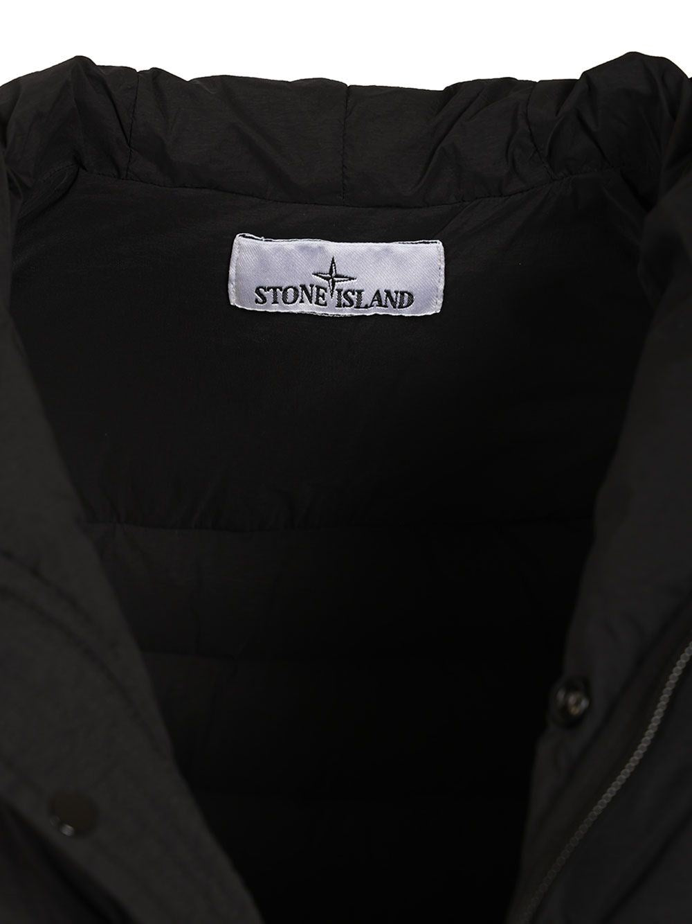 Stone Island Men Hooded Down Jacket In Stretch Fabric STONE ISLAND
