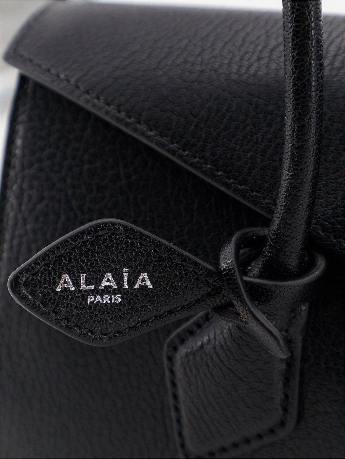 Alaia Women Le Teckel Flap Leather Handbag ALAIA