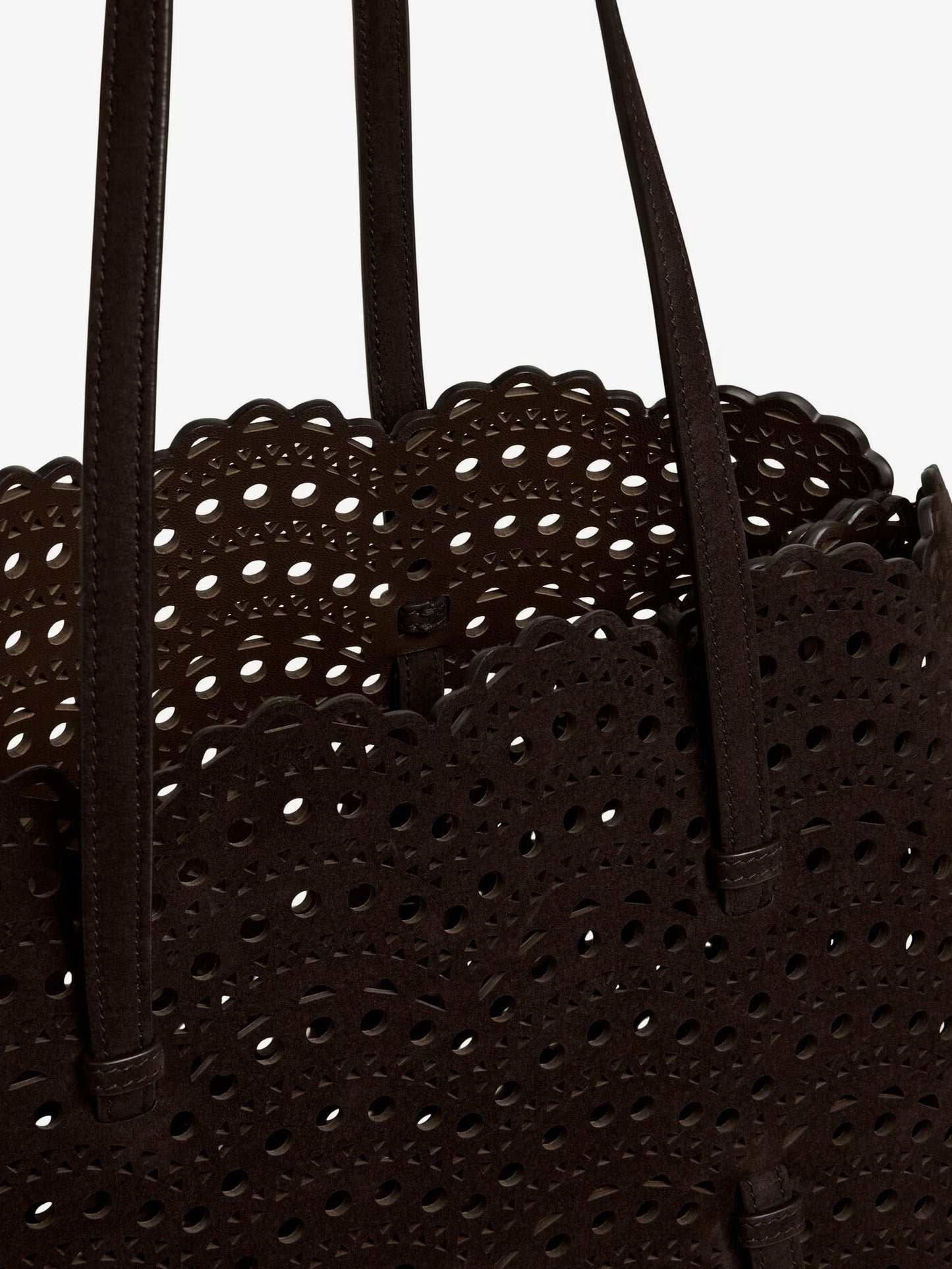 Alaia Women Mina 37 Leather With Vienne Motif Shoulder Bag ALAIA