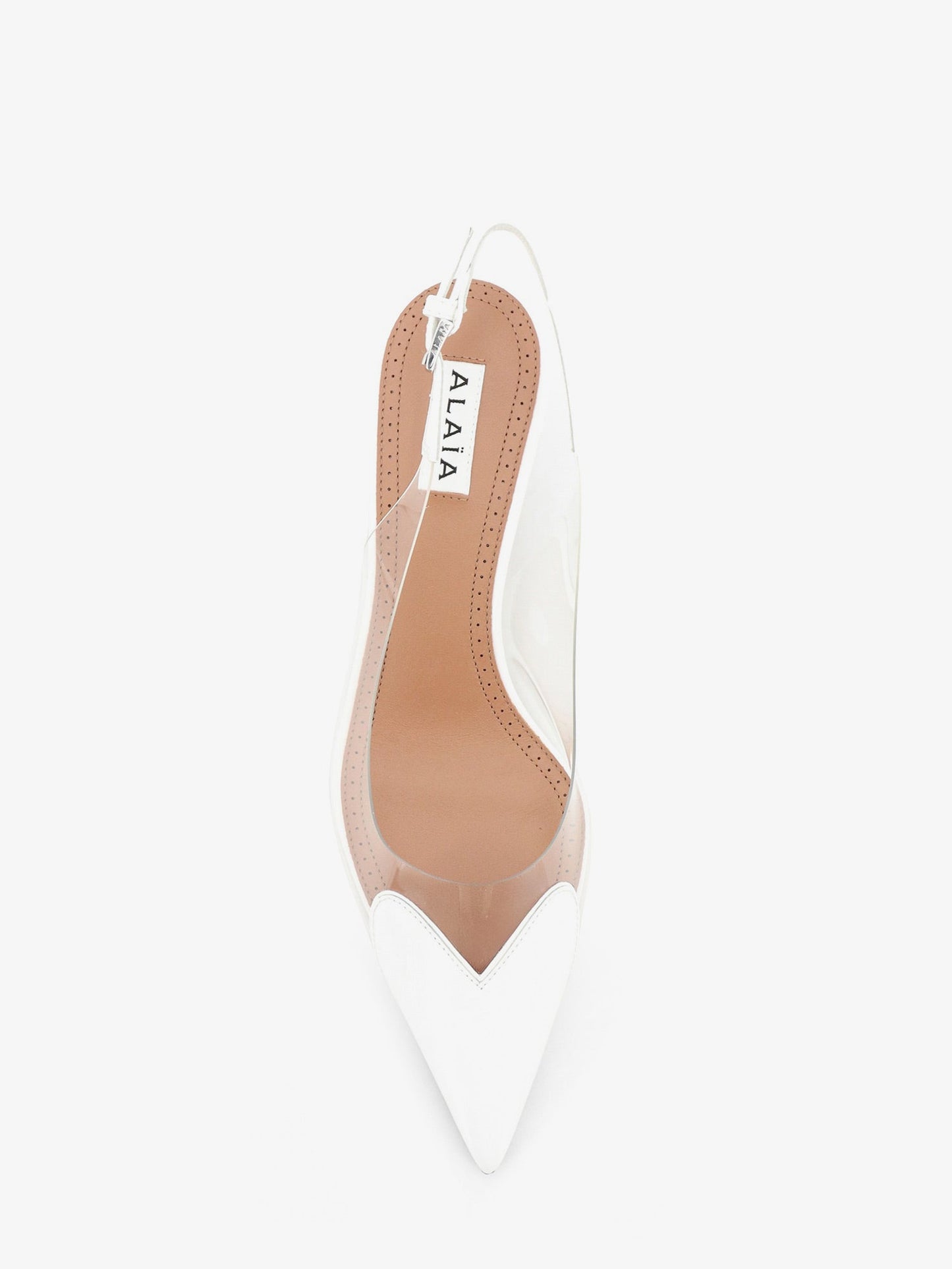 Alaia Women Le Coeur Slingback Pvc And Leather Pumps ALAIA