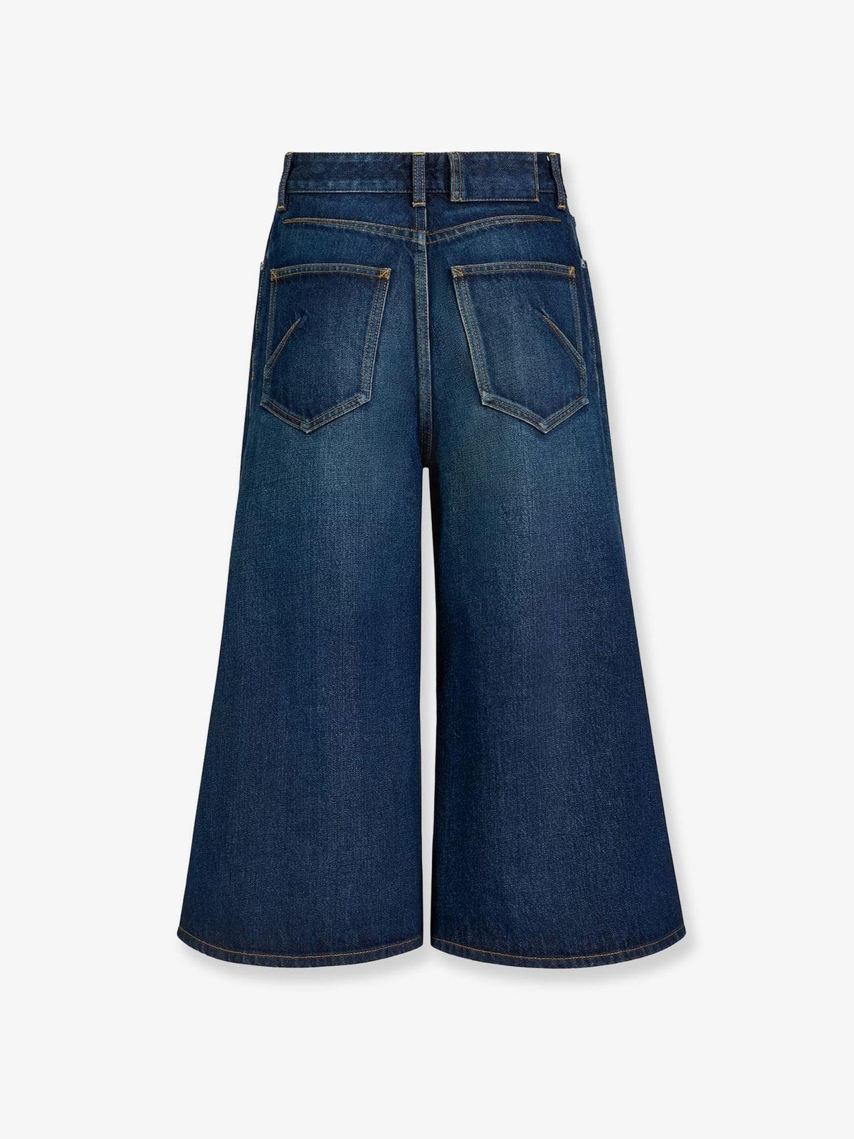 Alaia Women Blue Denim Bermuda Shorts ALAIA