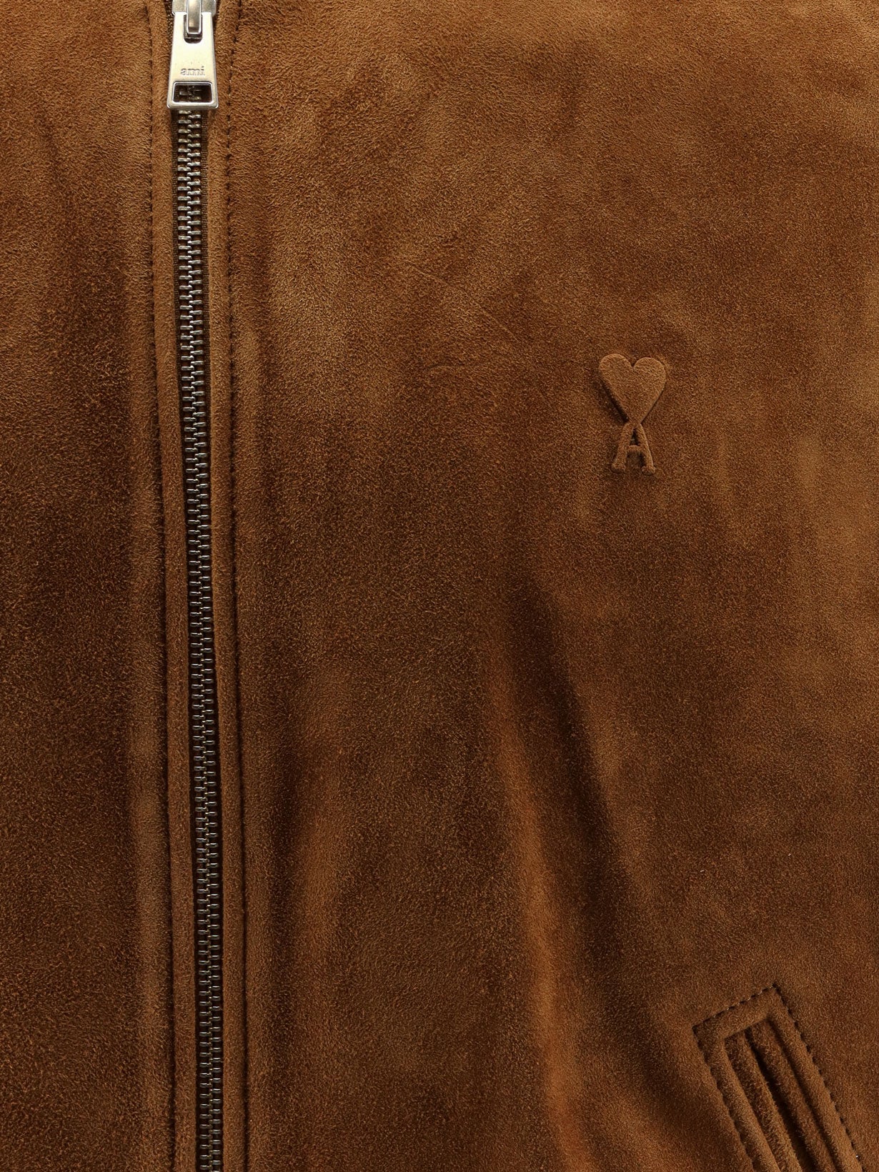 Ami Paris Men Suede Goatskin Jacket AMI PARIS