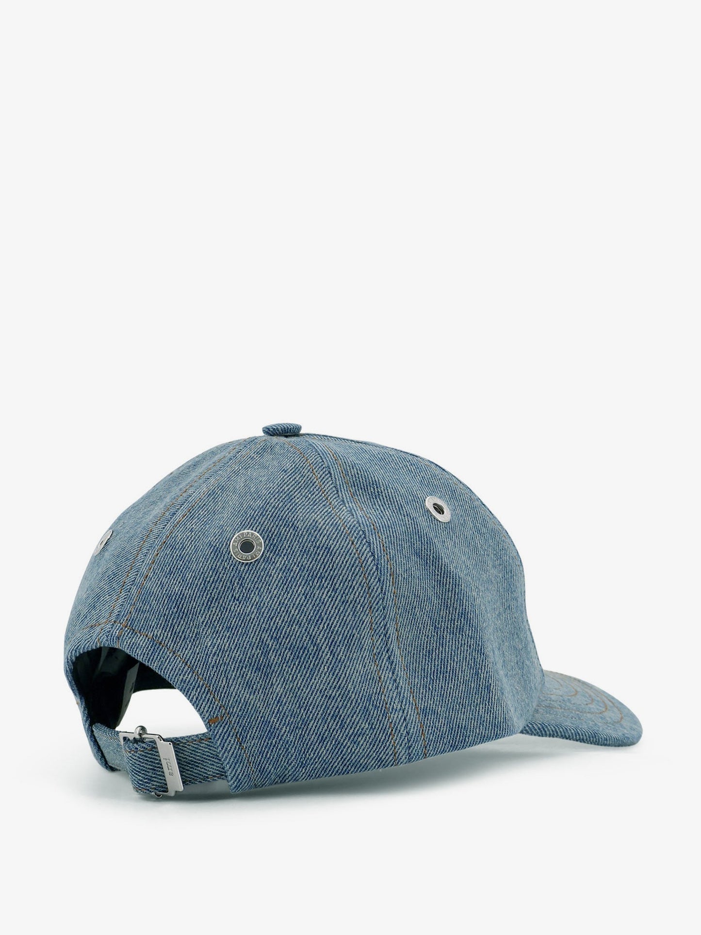 Ami Paris Men Blue Denim Hat With Embroidered Logo AMI PARIS