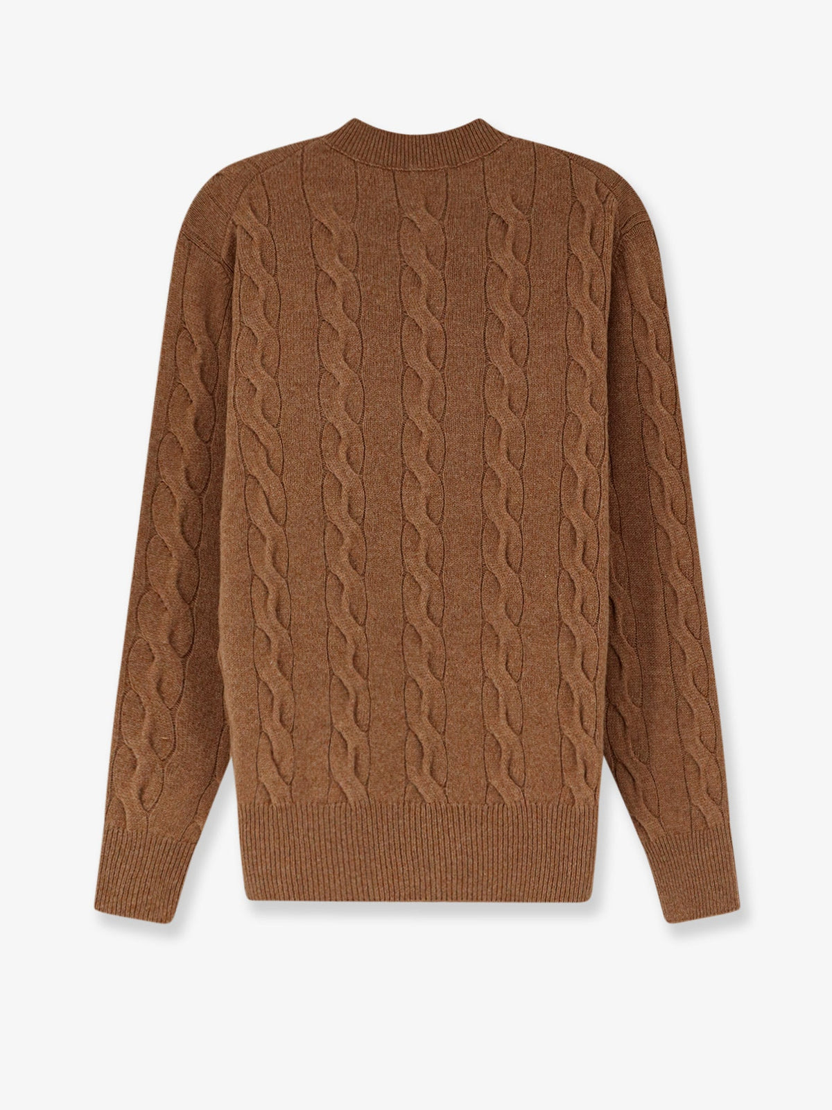 Ami Paris Men Braided Knit Wool Sweater AMI PARIS