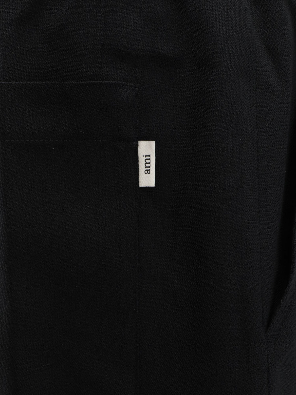 Ami Paris Men Virgin Wool Trousers AMI PARIS