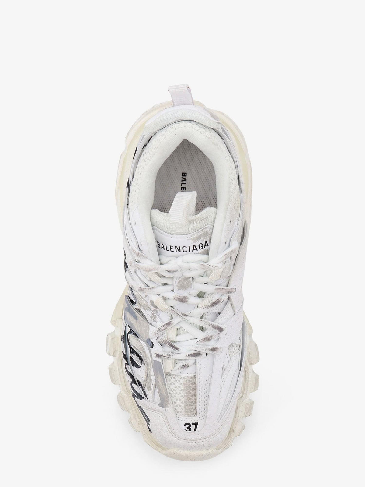 Balenciaga Women Track Signature Sneakers With Side Logo Print BALENCIAGA