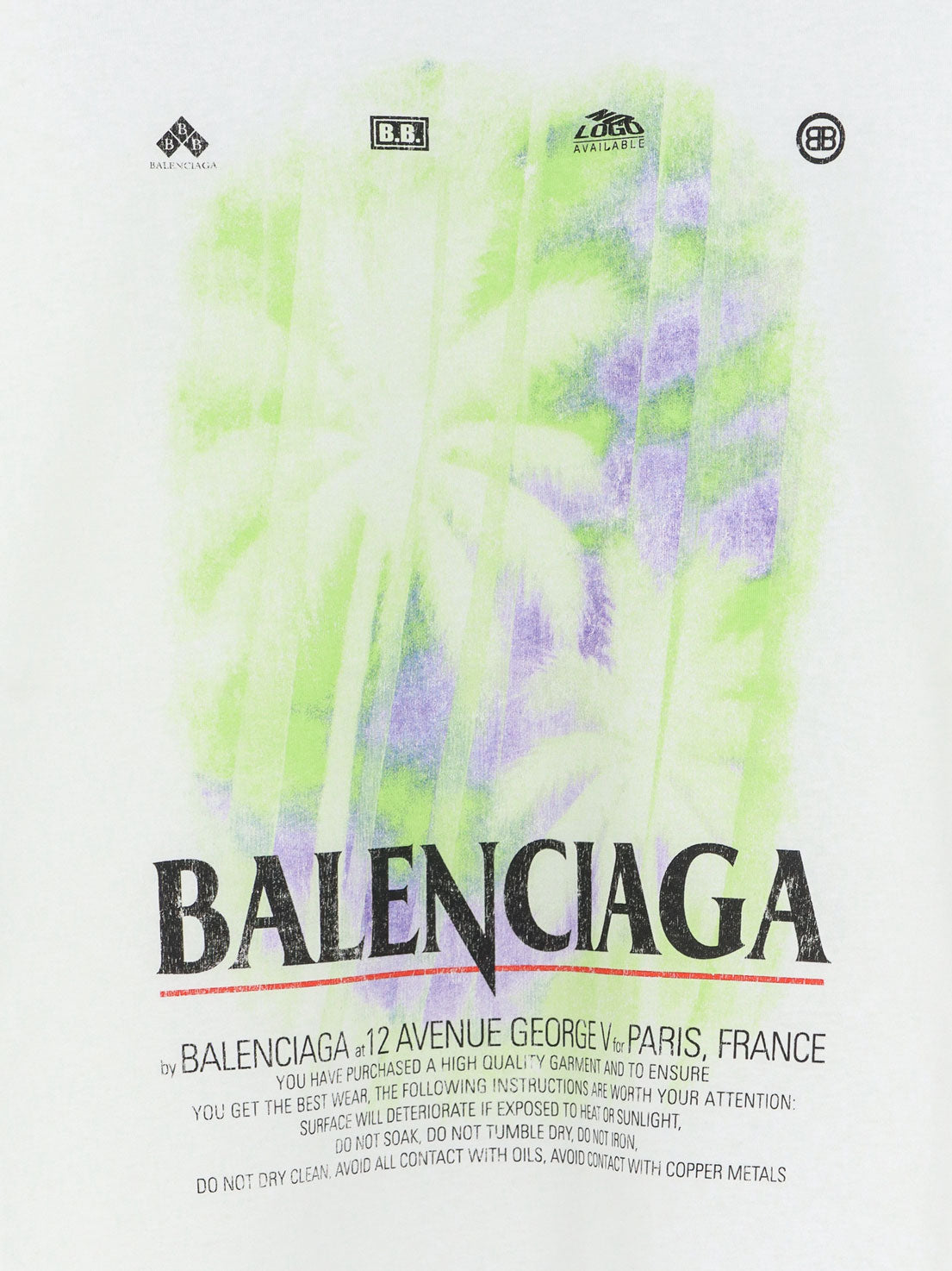 Balenciaga Men The Window Cotton T-Shirt BALENCIAGA