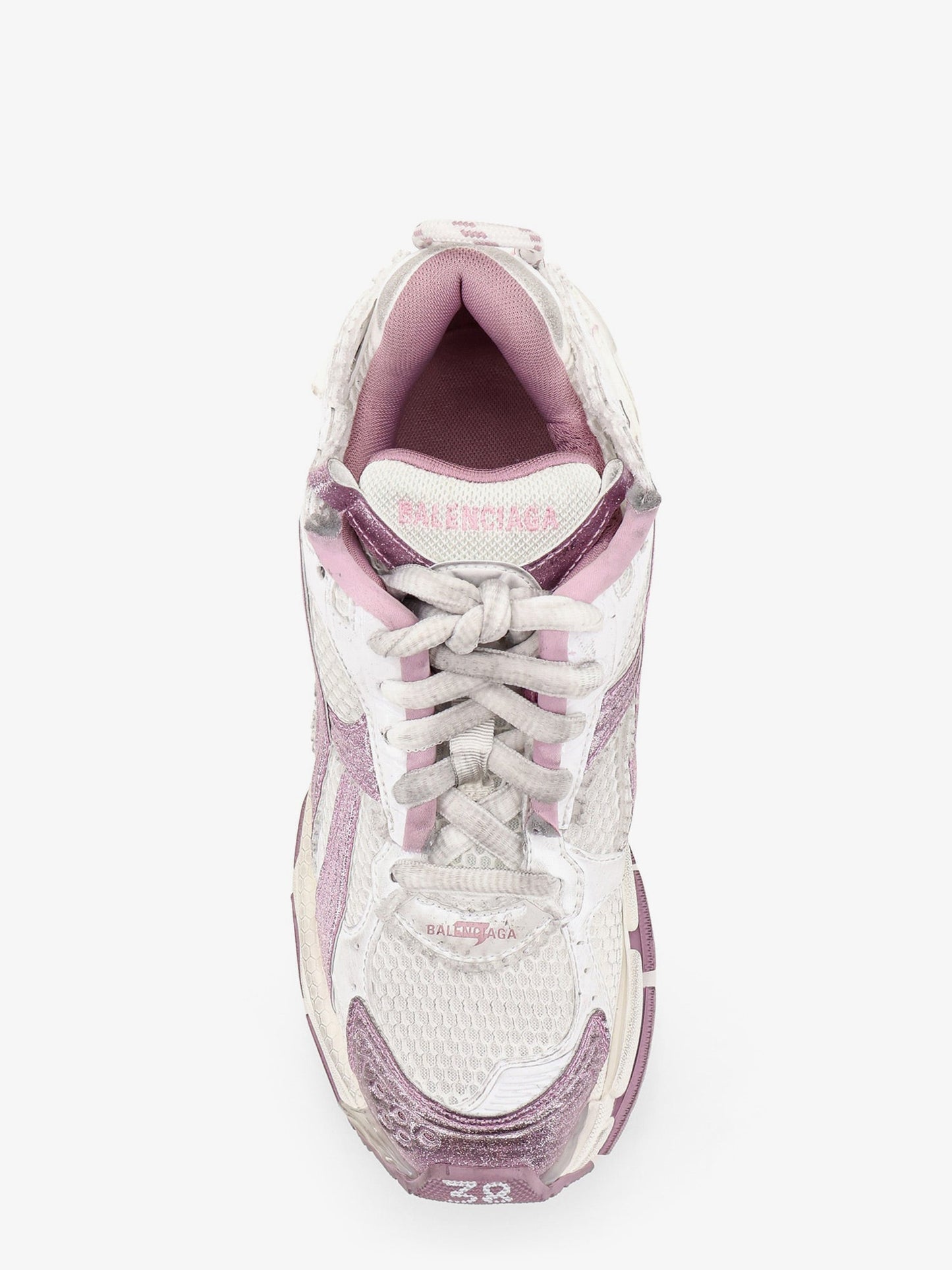 Balenciaga Women Runner Mesh Sneakers With Glitter Inserts BALENCIAGA