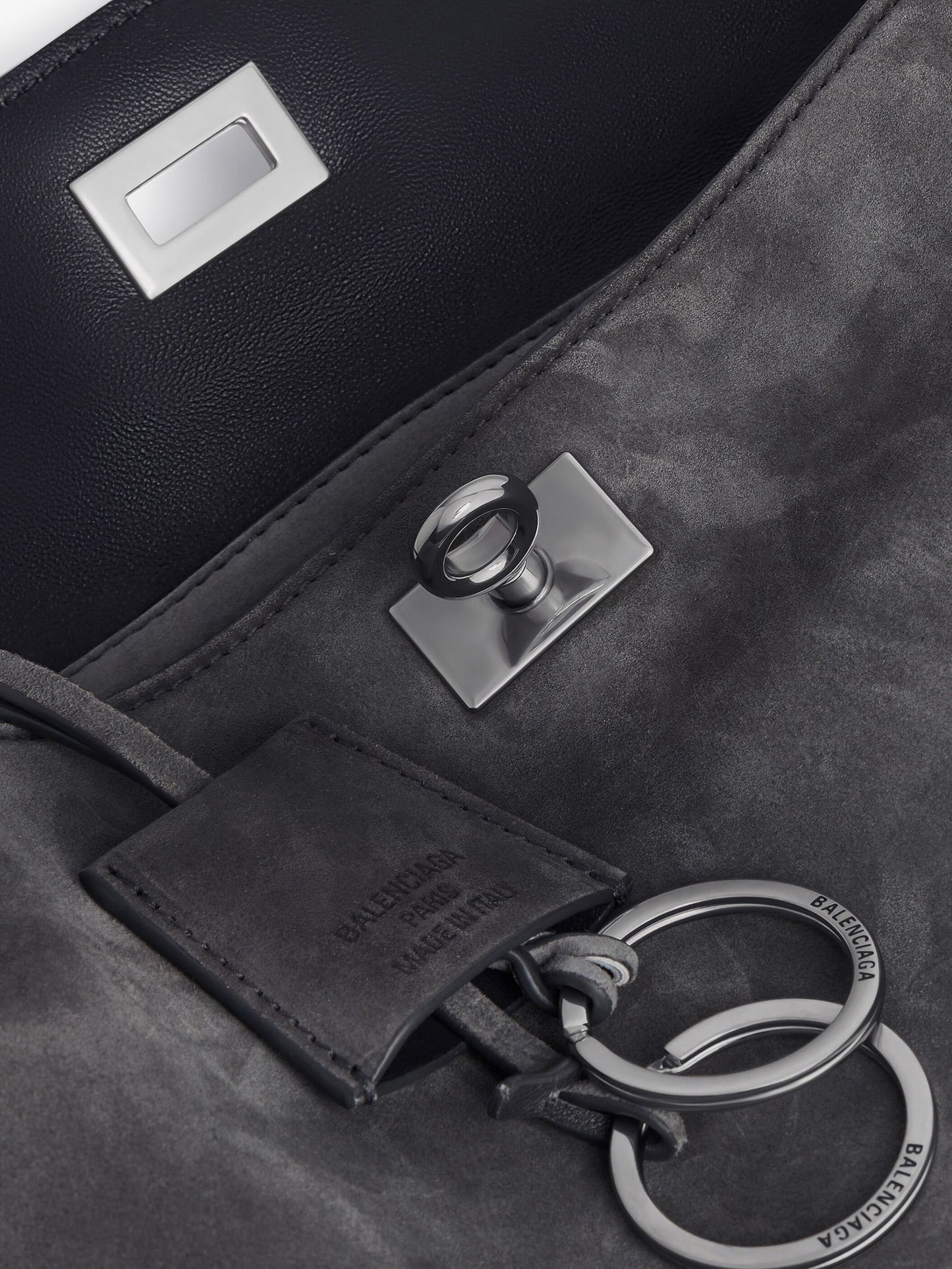 Balenciaga Women Rodeo S Suede Crossbody Bag BALENCIAGA