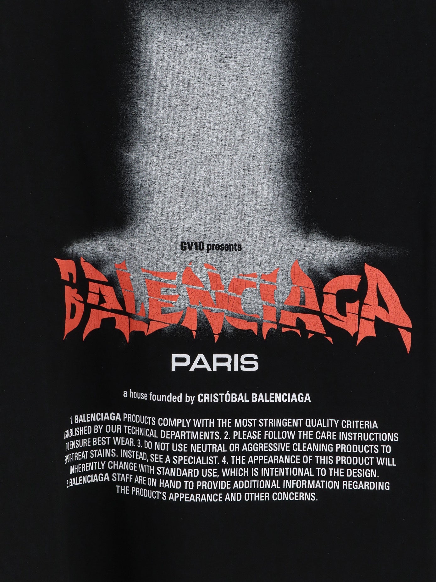 Balenciaga Men The Door Cotton T-Shirt BALENCIAGA