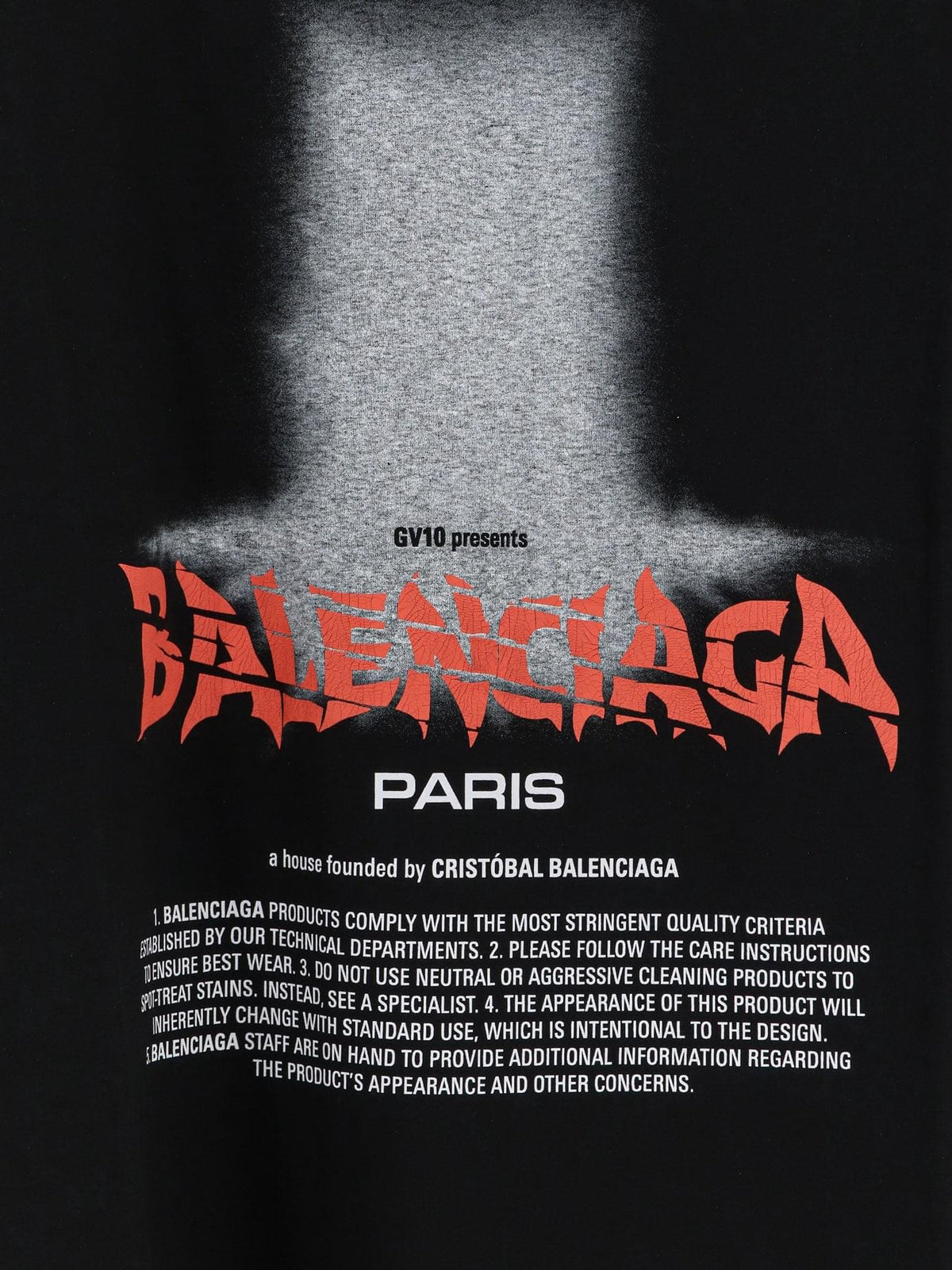 Balenciaga Men The Door Cotton T-Shirt BALENCIAGA
