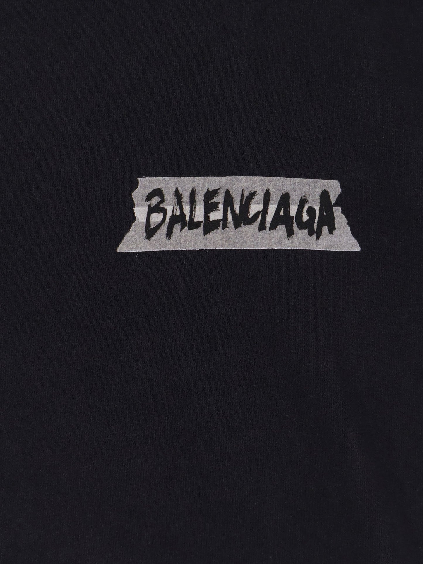 Balenciaga Women Used Effect Cotton T-Shirt BALENCIAGA