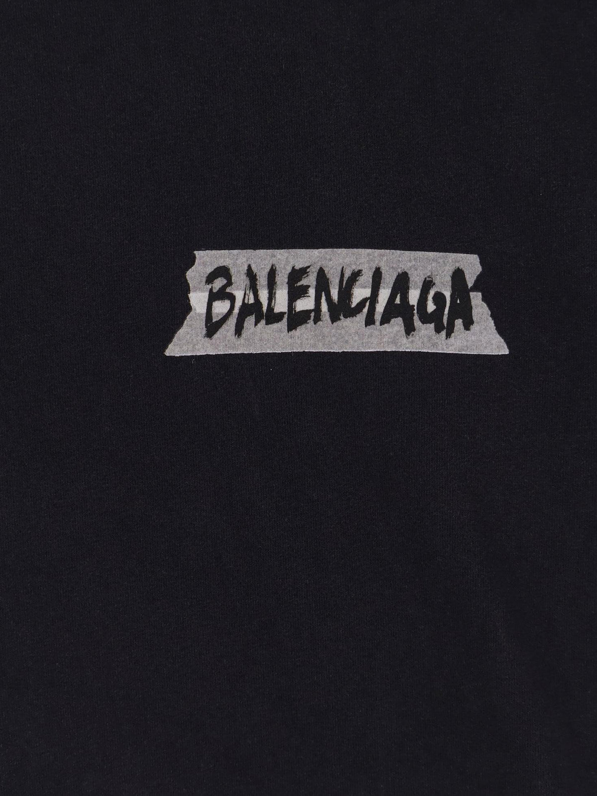 Balenciaga Women Used Effect Cotton T-Shirt BALENCIAGA
