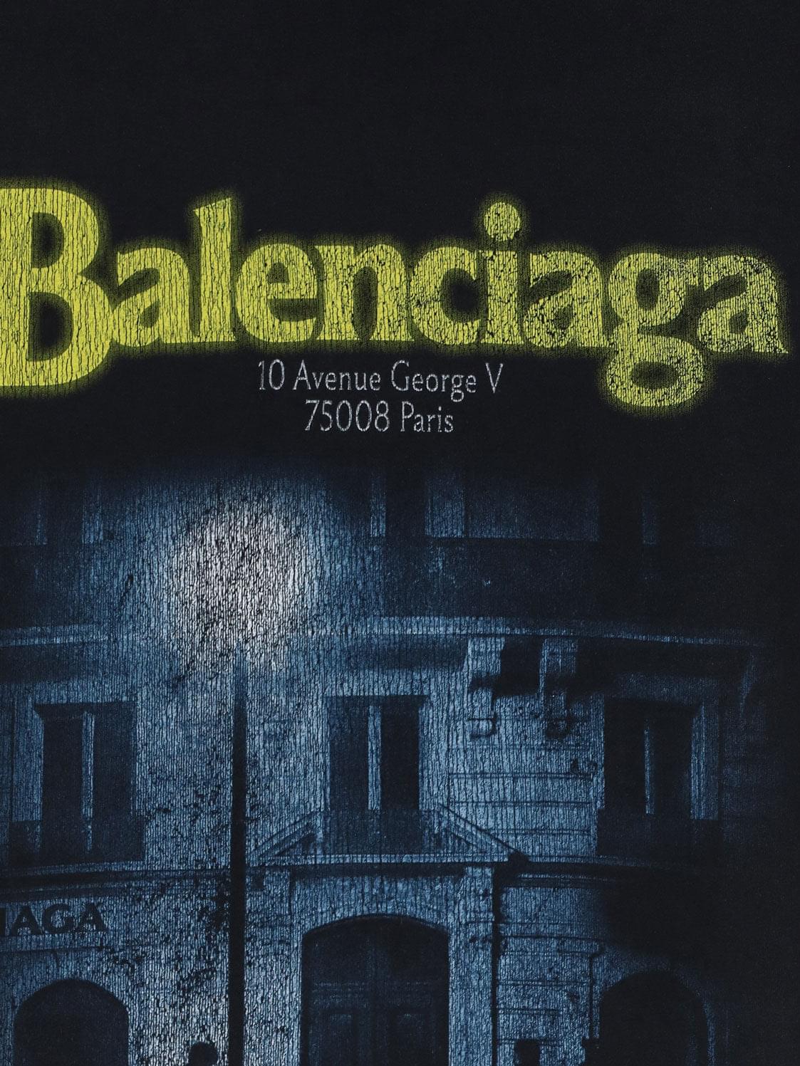 Balenciaga Women Cotton T-Shirt With Front Logo Print BALENCIAGA