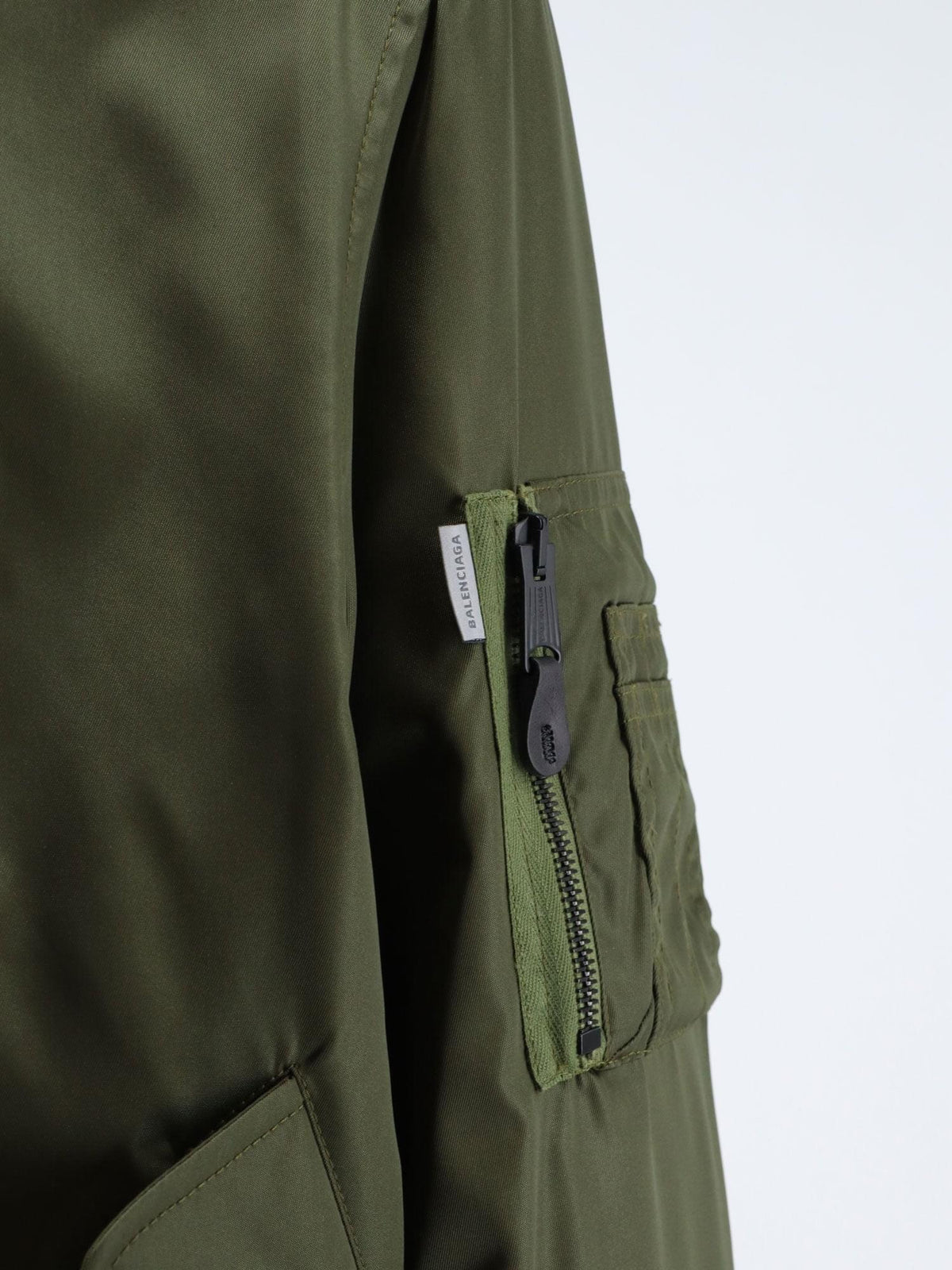 Balenciaga Men Nylon Bomber With Orange Lining BALENCIAGA