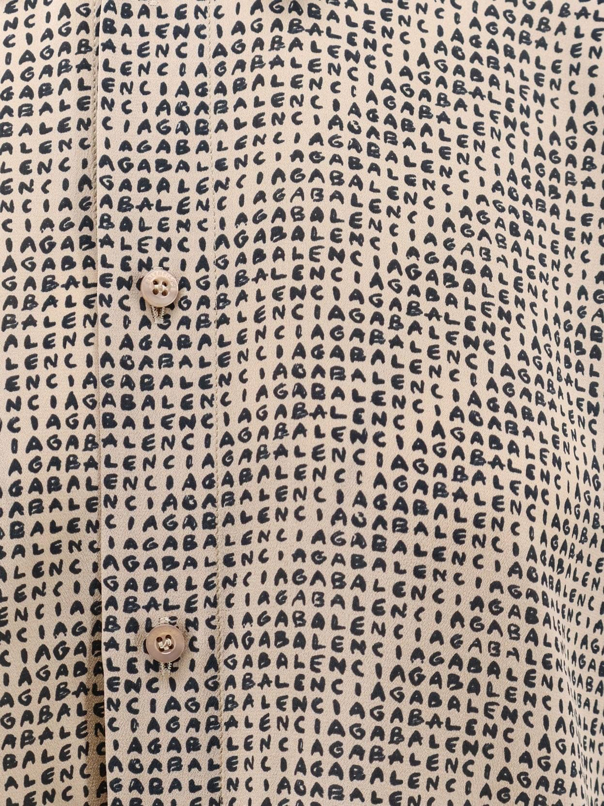 Balenciaga Women All Over Print Silk Shirt BALENCIAGA