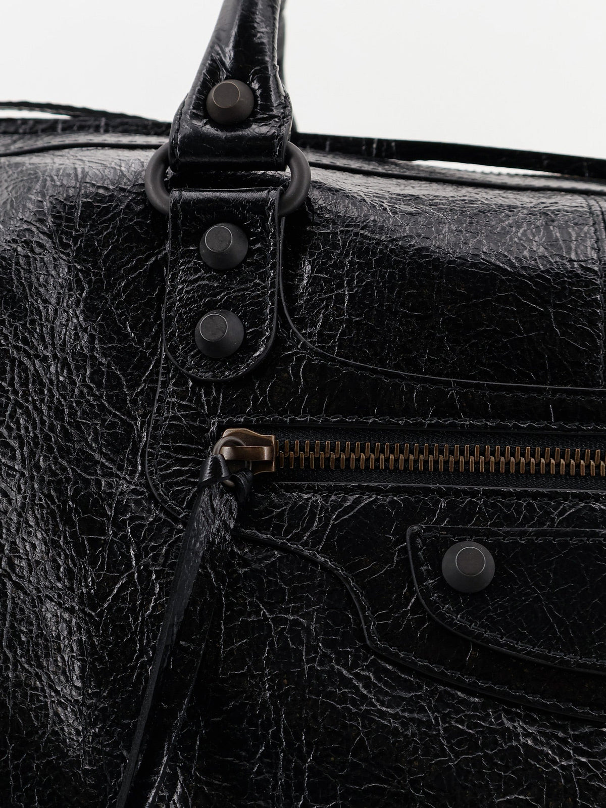 Balenciaga Men Le City Boston L Leather Handbag BALENCIAGA