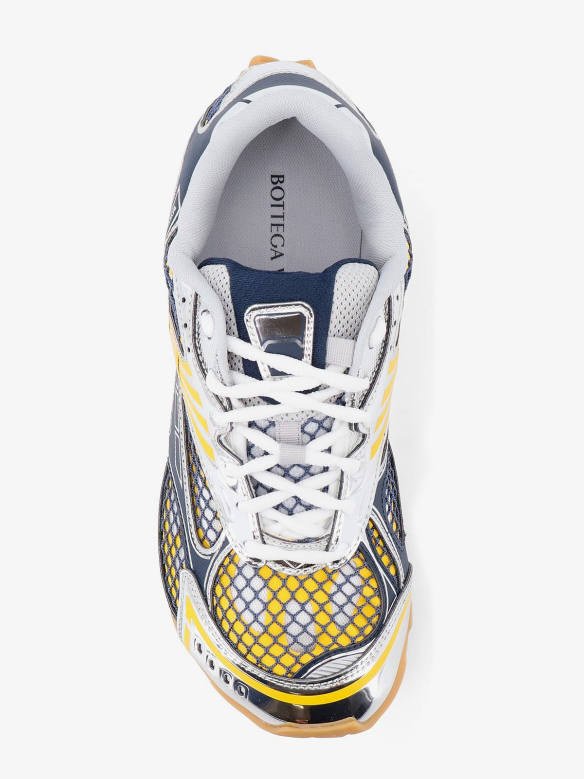 Bottega Veneta Men Orbit Mesh And Leather Sneakers BOTTEGA VENETA