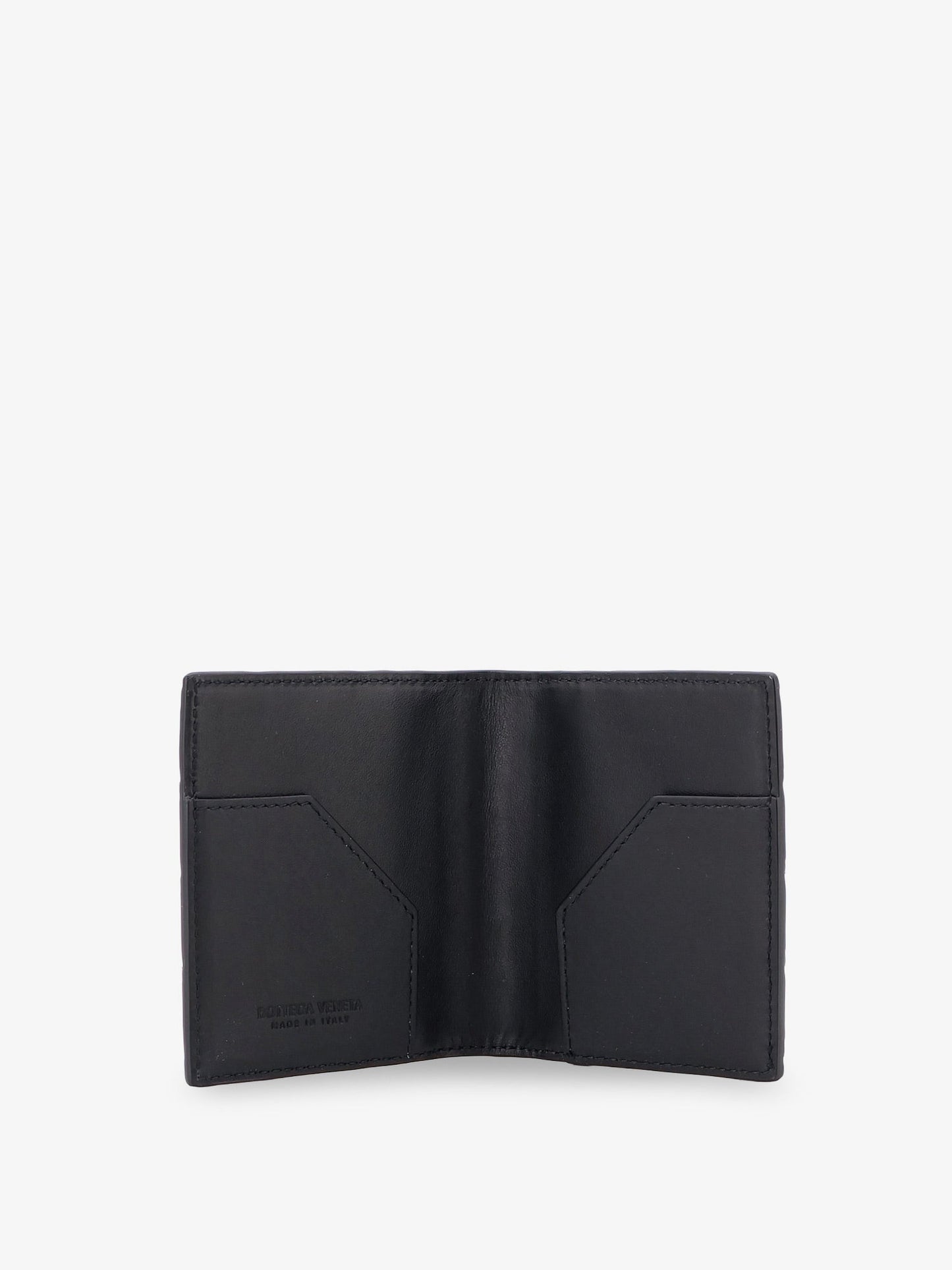 Bottega Veneta Men Leather Card Holder With Intrecciato Motif BOTTEGA VENETA