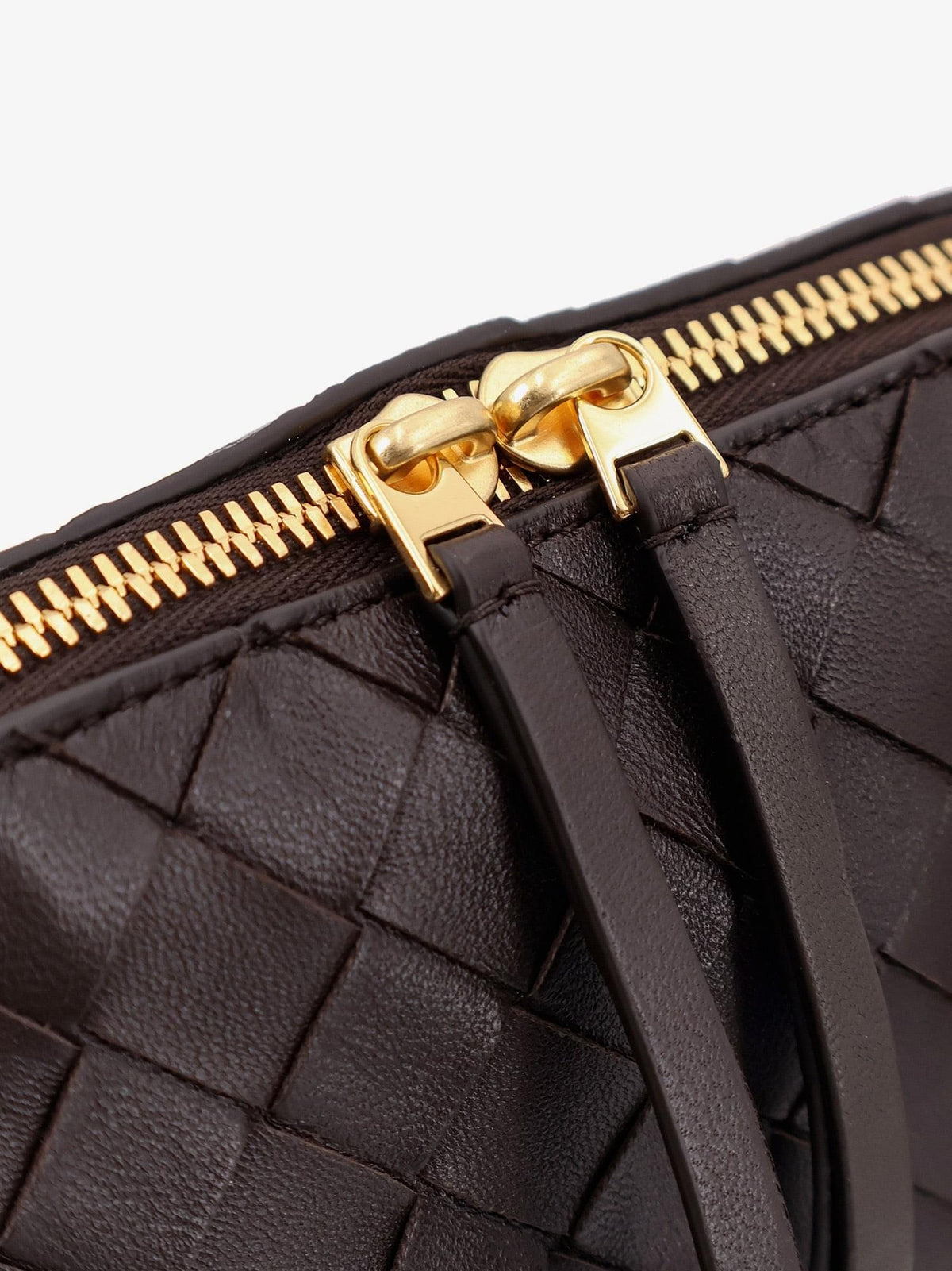 Bottega Veneta Women Leather Clutch With Intrecciato Concert Motif BOTTEGA VENETA