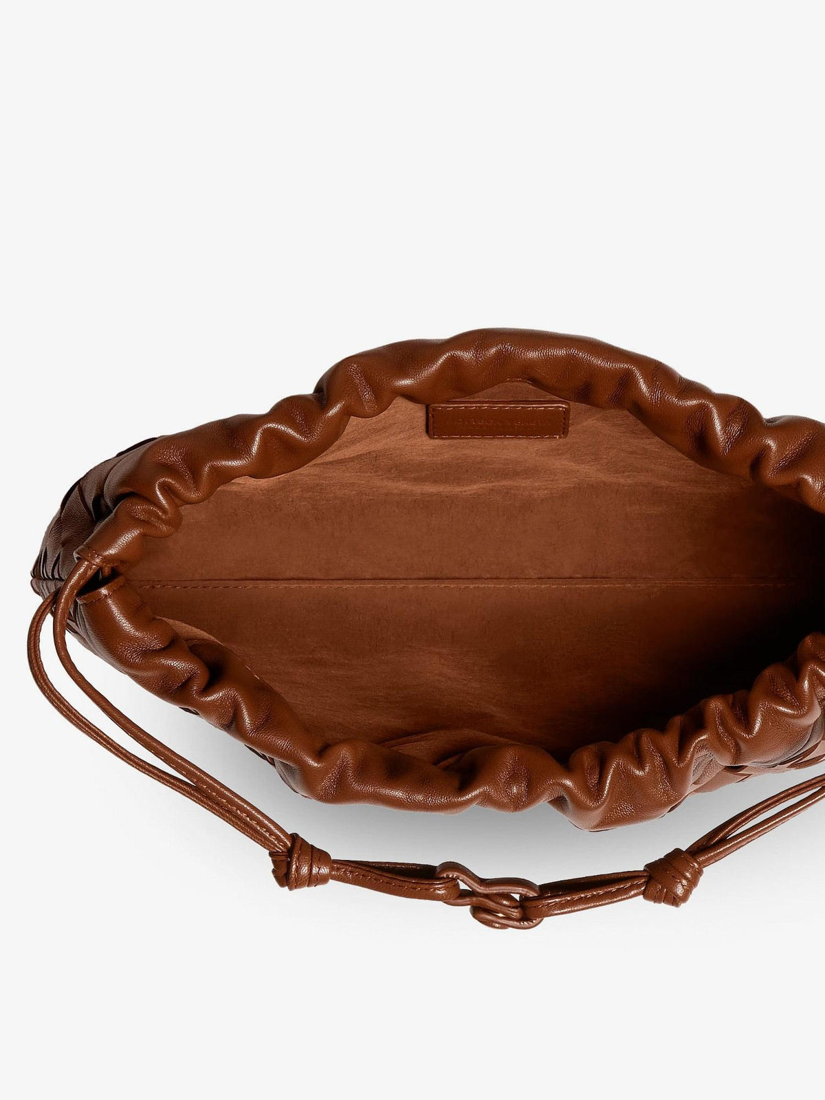 Bottega Veneta Women Medium Dustbag Leather Clutch Bag With Intrecciato Effect BOTTEGA VENETA