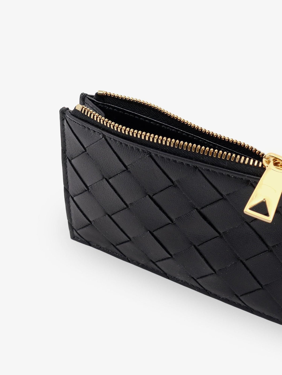 Bottega Veneta Women Leather Card Holder With Intrecciato Motif BOTTEGA VENETA
