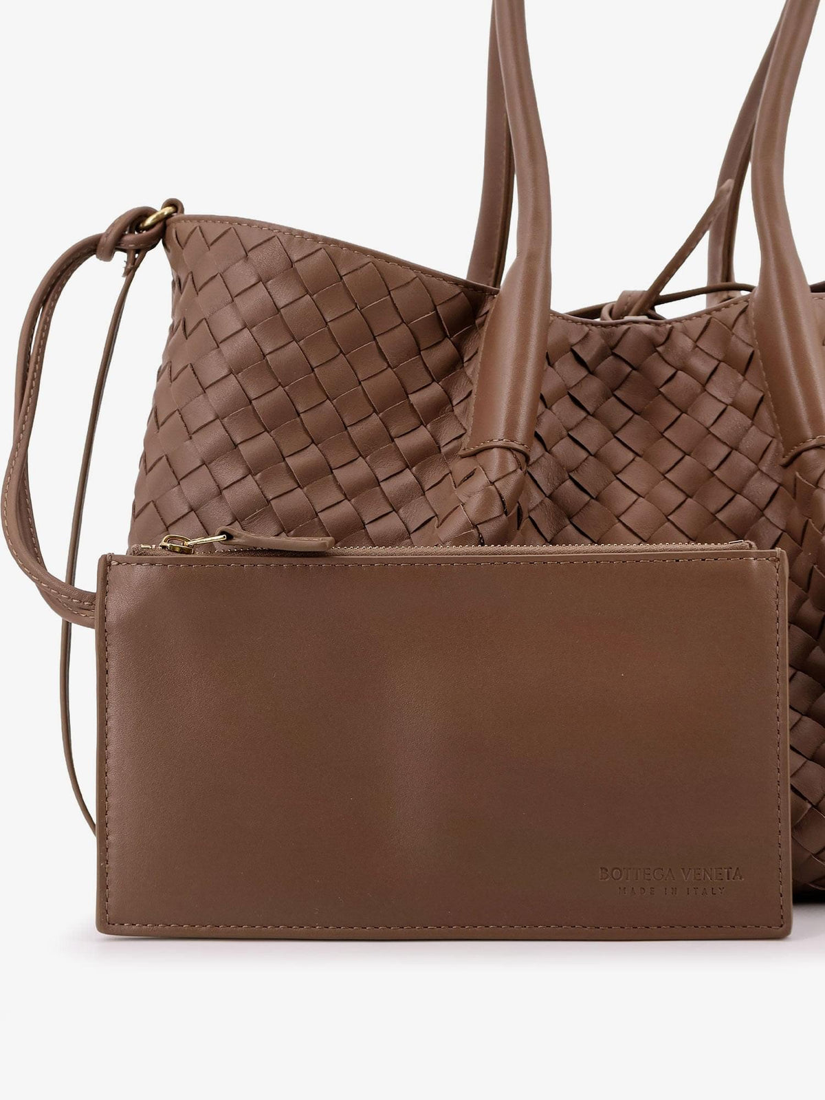Bottega Veneta Women Pinacoteca Leather Handbag With Intrecciato Motif BOTTEGA VENETA