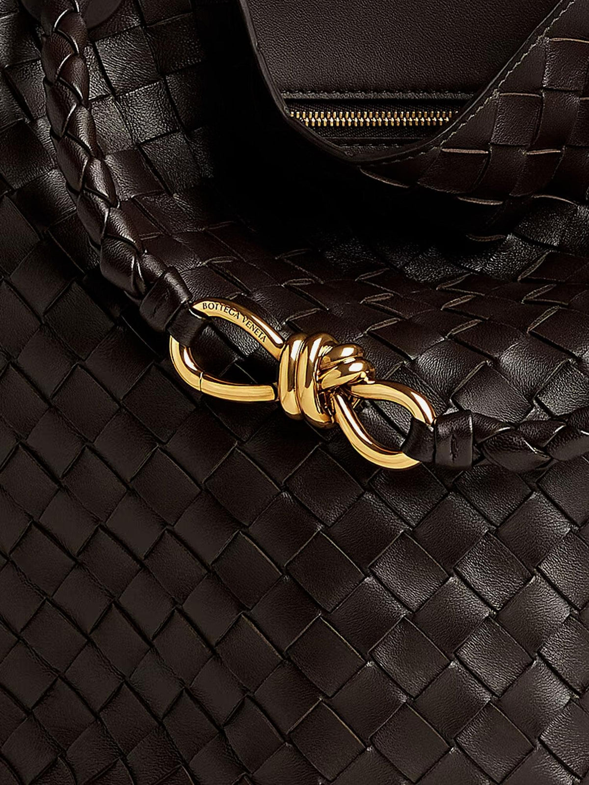 Bottega Veneta Women Andiamo Bucket Leather Crossbody Bag With Intrecciato Pattern BOTTEGA VENETA