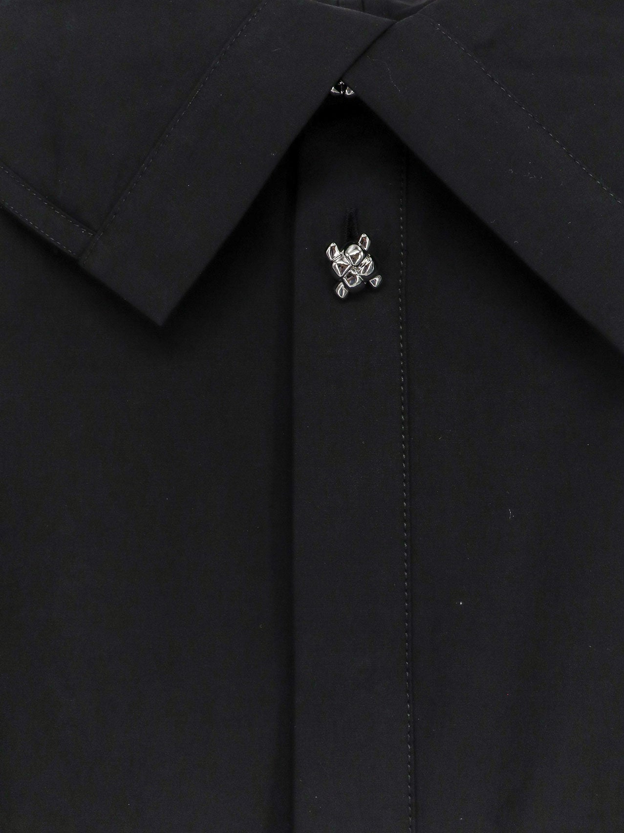 Bottega Veneta Women Compact Cotton Canvas Shirt With Square Knot Buttons BOTTEGA VENETA