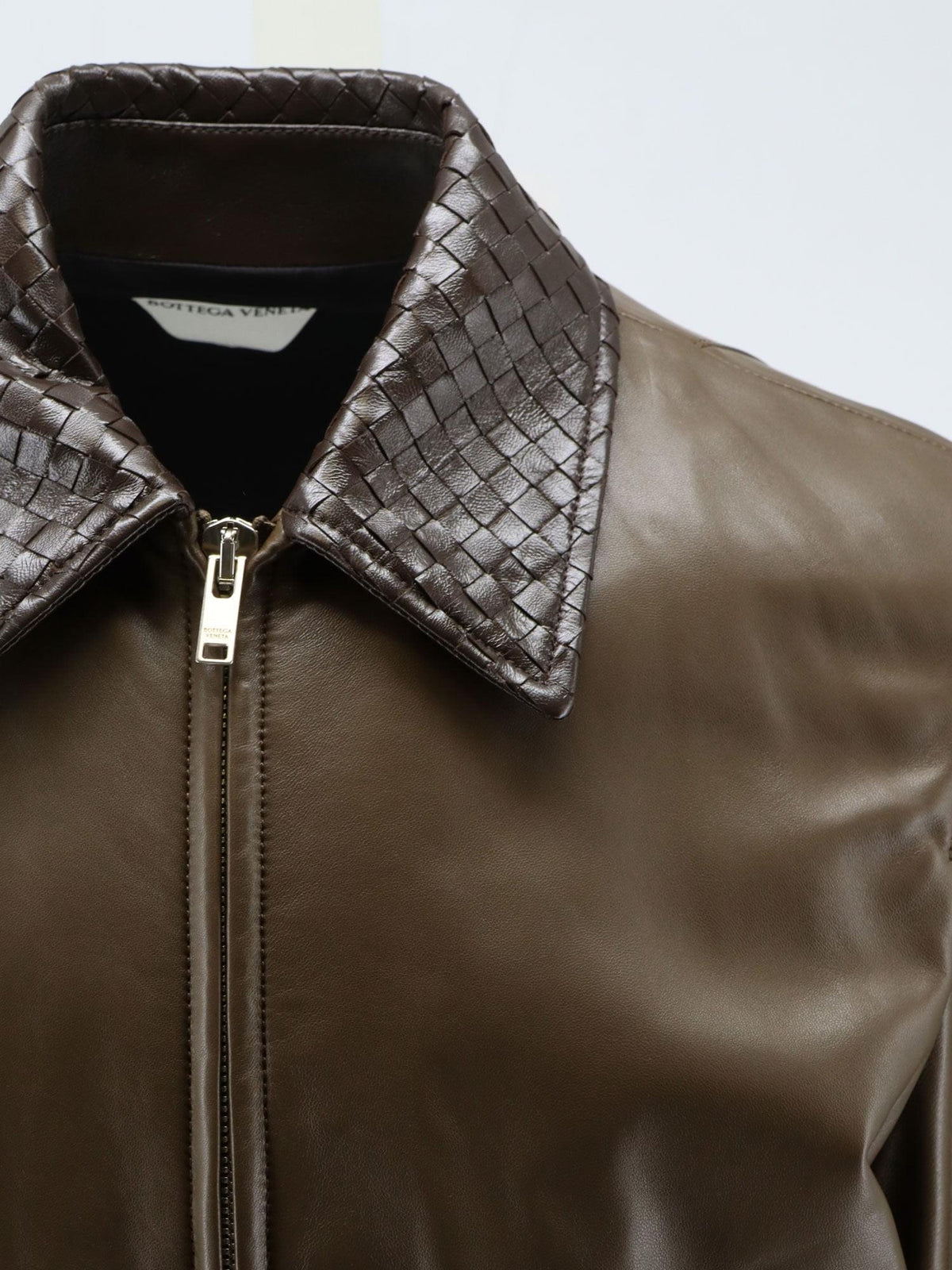 Bottega Veneta Women Leather Jacket With Ibntrecciato Detail BOTTEGA VENETA