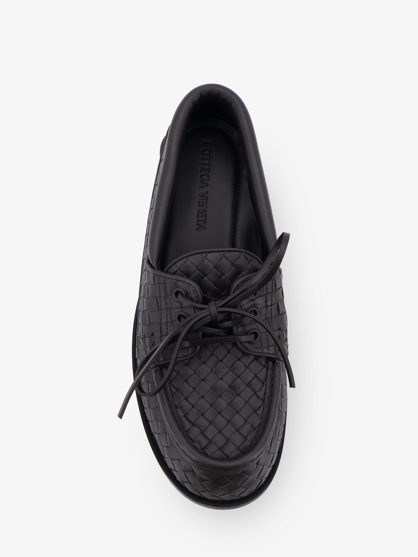 Bottega Veneta Men Pier Intrecciato Leather Boat Shoes BOTTEGA VENETA