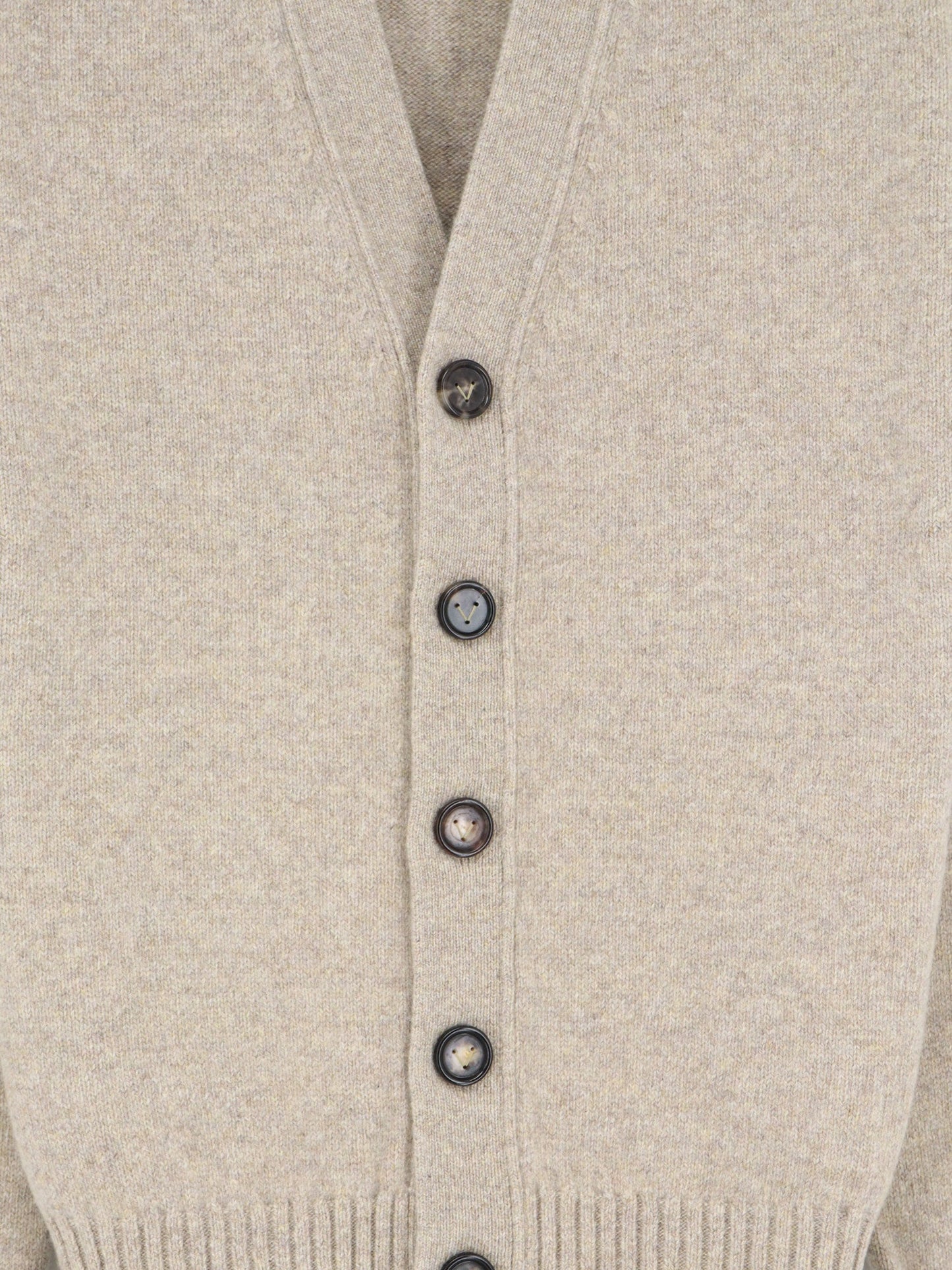 Bottega Veneta Men Cashmere Blend Cardigan With Intreccio Patch BOTTEGA VENETA