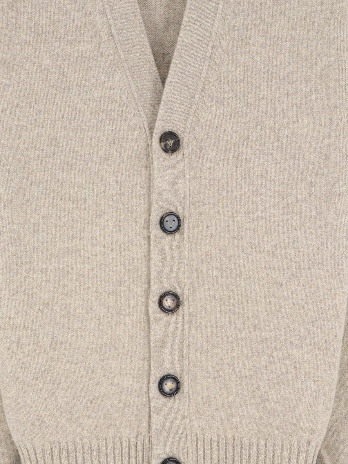 Bottega Veneta Men Cashmere Blend Cardigan With Intreccio Patch BOTTEGA VENETA